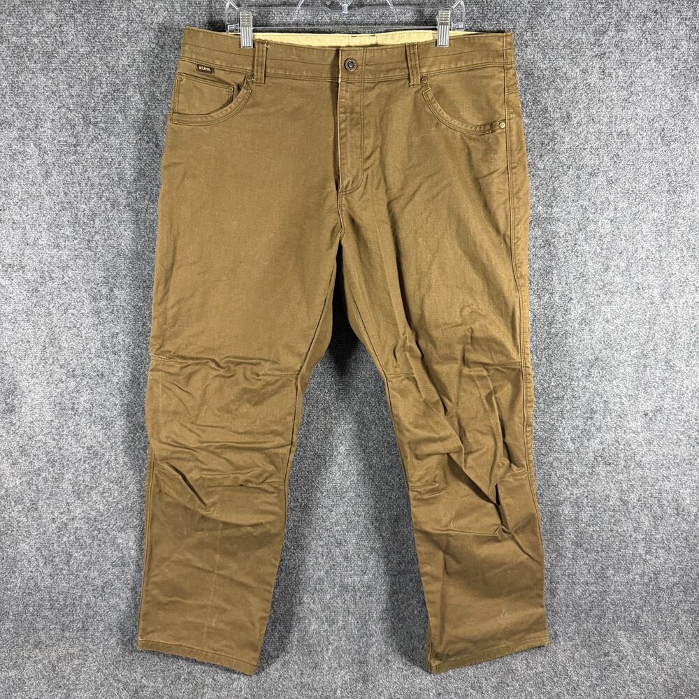 Kuhl RYDR Pants Mens 38x30 Brown Vintage Patina Dye Outdoor Hiking Stretch